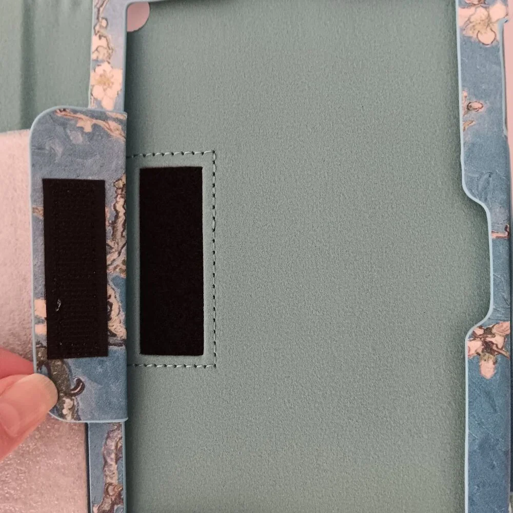 New Kindle Paperwhite Cover Apricot Blossom Blue Soft Foldable Stand COCFOOKIW